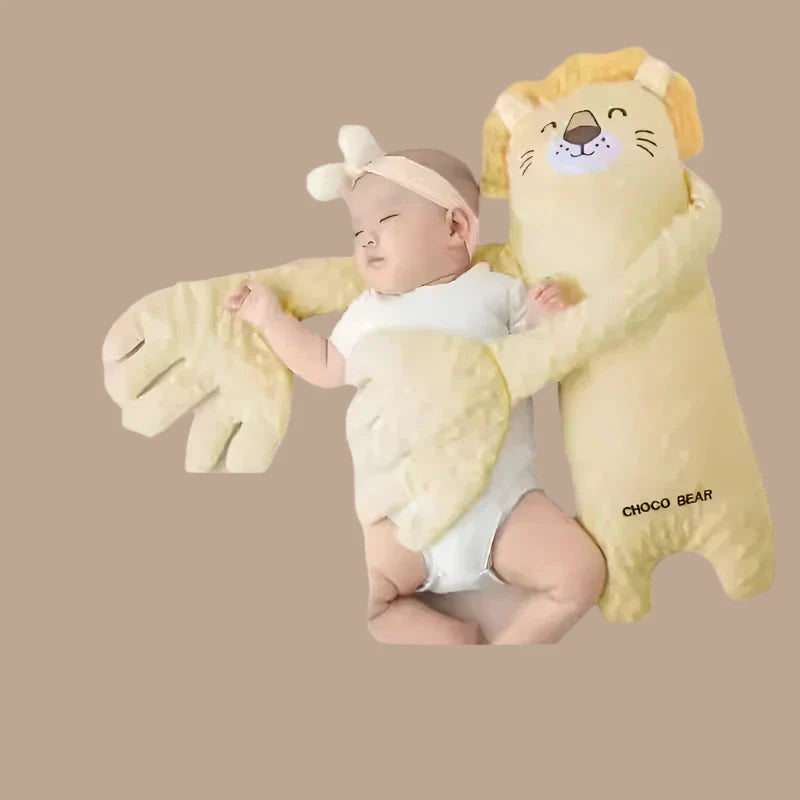 Scallion Baby Co-Sleeping Doll - Realistic Rhythmic Patting Companion for Newborn Sleep & Comfort