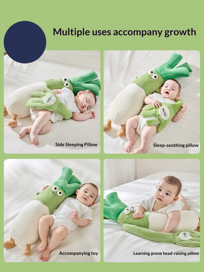 WEIQUEEN Scallion Baby Co-Sleeping Doll - Realistic Rhythmic Patting Companion for Newborn Sleep & Comfort