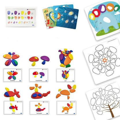 Montessori Colorful Stones Activity Set