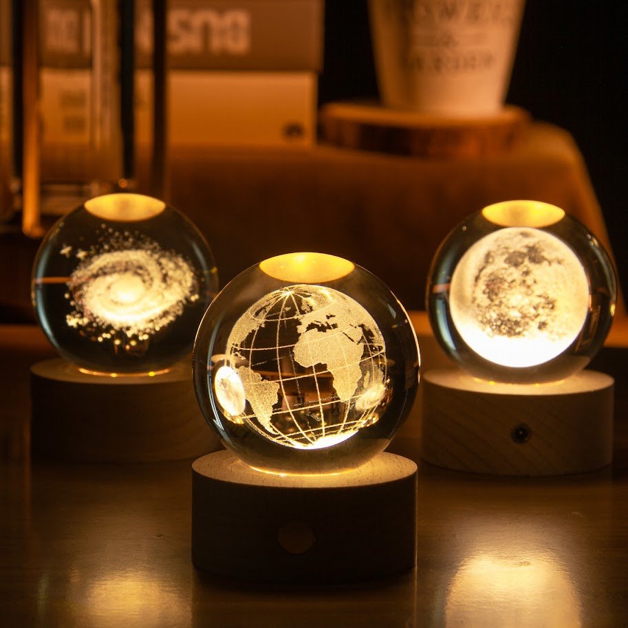 Orbs Decorative Spheres Modern Home Decor - Earth product view