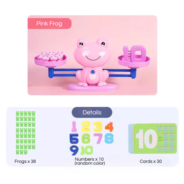 Toy - Pink 19 Frogs 10 Numbers product view