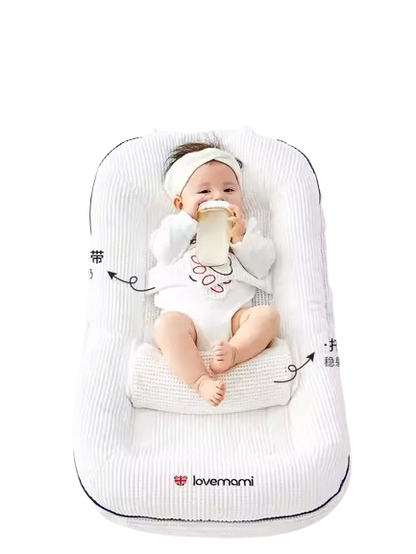 Premium Baby Crib with Safety Rails - Convertible Infant Bed for Nursery