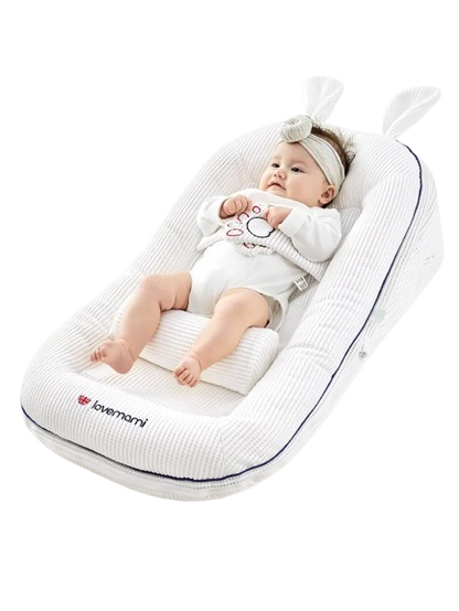 Premium Baby Crib with Safety Rails - Convertible Infant Bed for Nursery