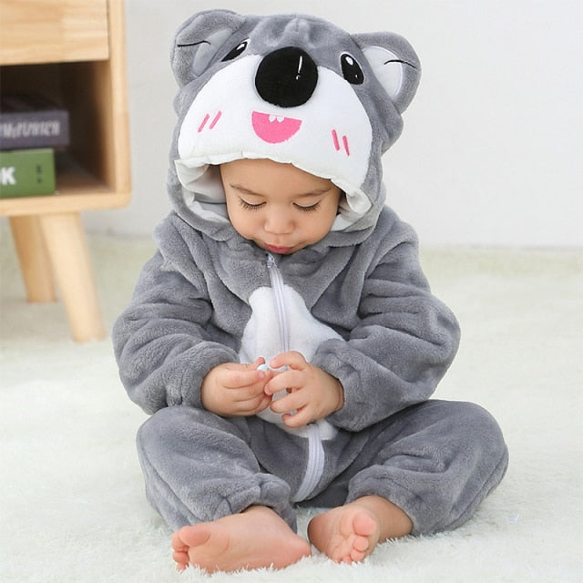Baby Romper - pink rabbit 12M product view