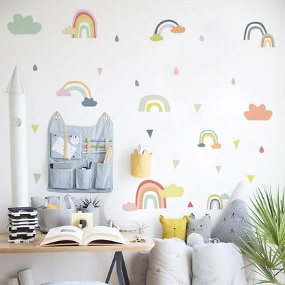 Rainbows and Clouds Wall Stickers