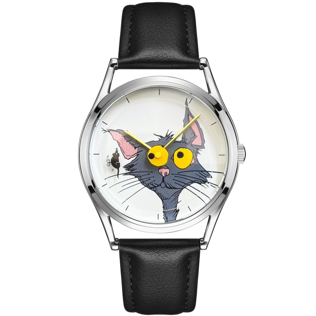 Mouse and Cat Funny Watch eye catching