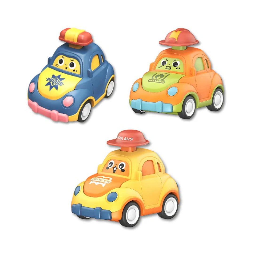 Collection of Autonomous Cars with Automatic Bump-and-Go Functionality