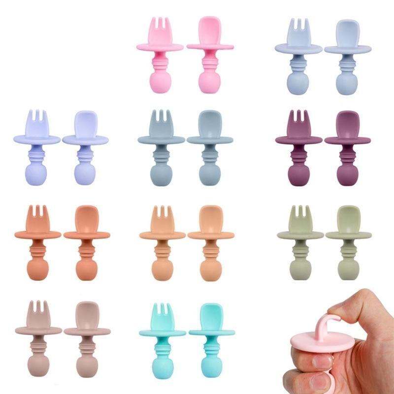 Stage 1 Silicone Fork and Spoon Set