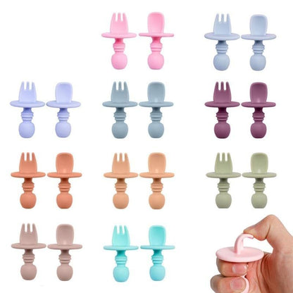 Stage 1 Silicone Fork and Spoon Set