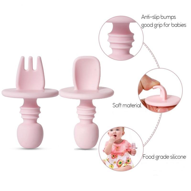 Stage 1 Silicone Fork and Spoon Set