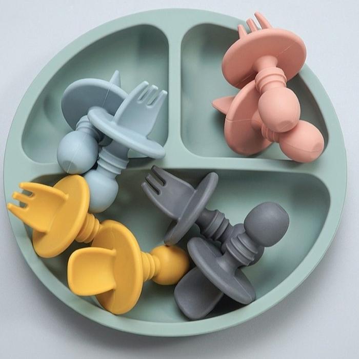 Stage 1 Silicone Fork and Spoon Set