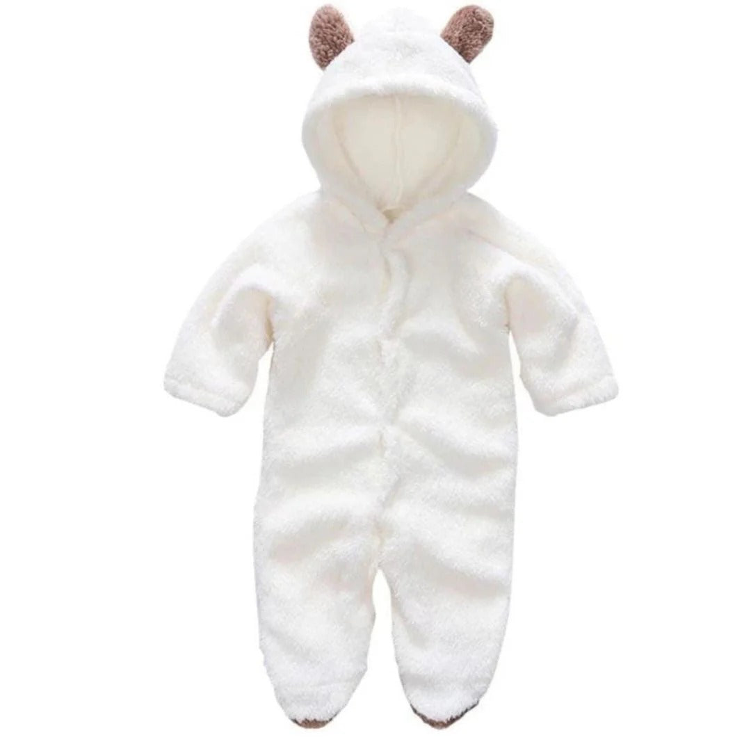 Hooded Infant Onesie with Ears - Cozy Pajamas