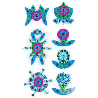 Wooden Mandala Gem Blocks