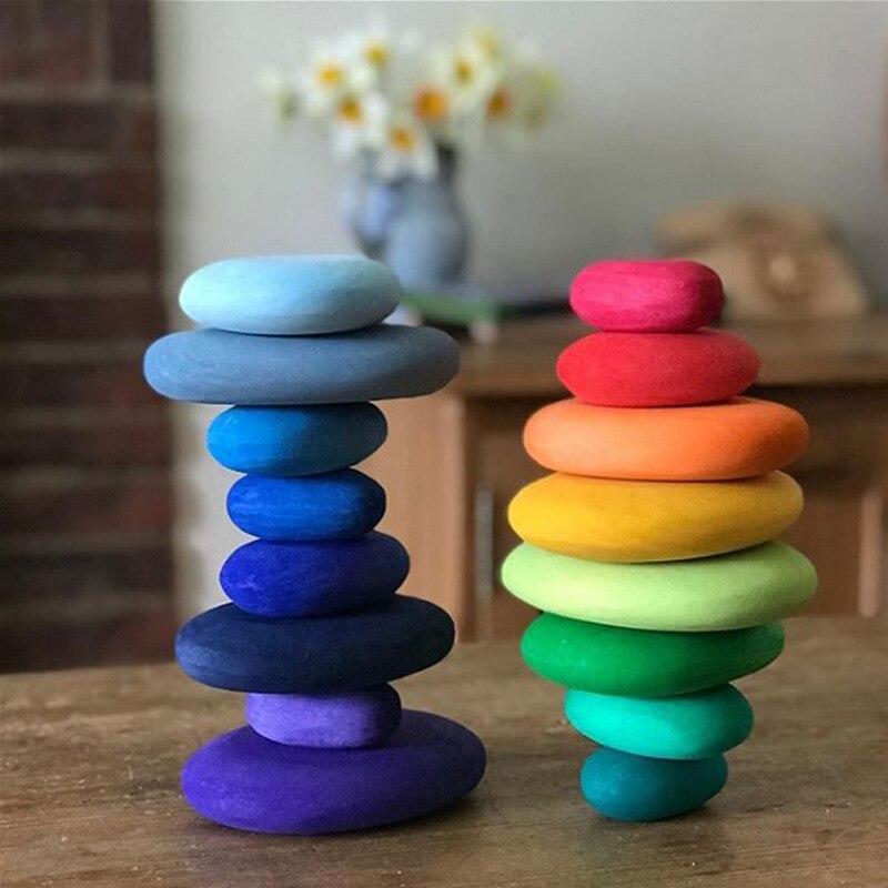 Wooden Stones Balance Blocks