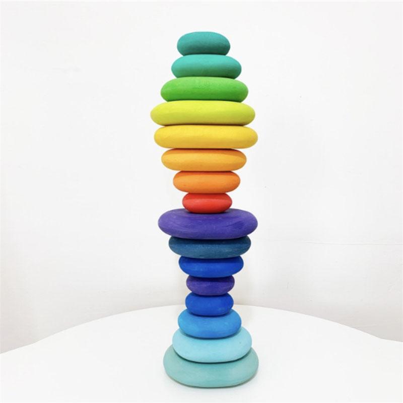 Wooden Stones Balance Blocks