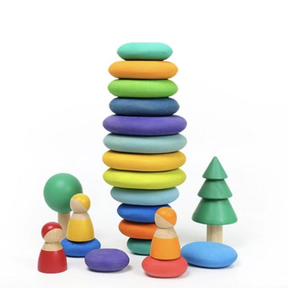 Wooden Stones Balance Blocks