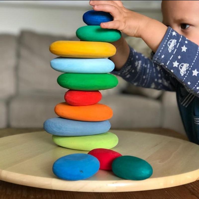 Wooden Stones Balance Blocks